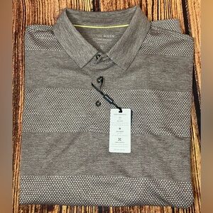 Michel Rouen Men's Performance Polo Shirt Brown Short Sleeve Size XL Golf NWT